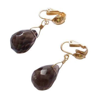 Gemshine Women's Clip On Earrings - Gold Plated