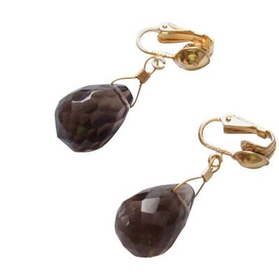 Gemshine Women's Clip On Earrings - Gold Plated