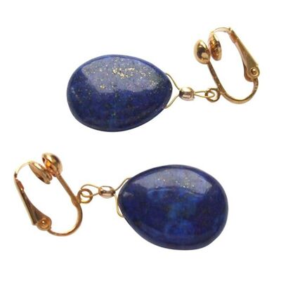 Gemsh. - Ladies - Earr. Earclips - Gold Plated
