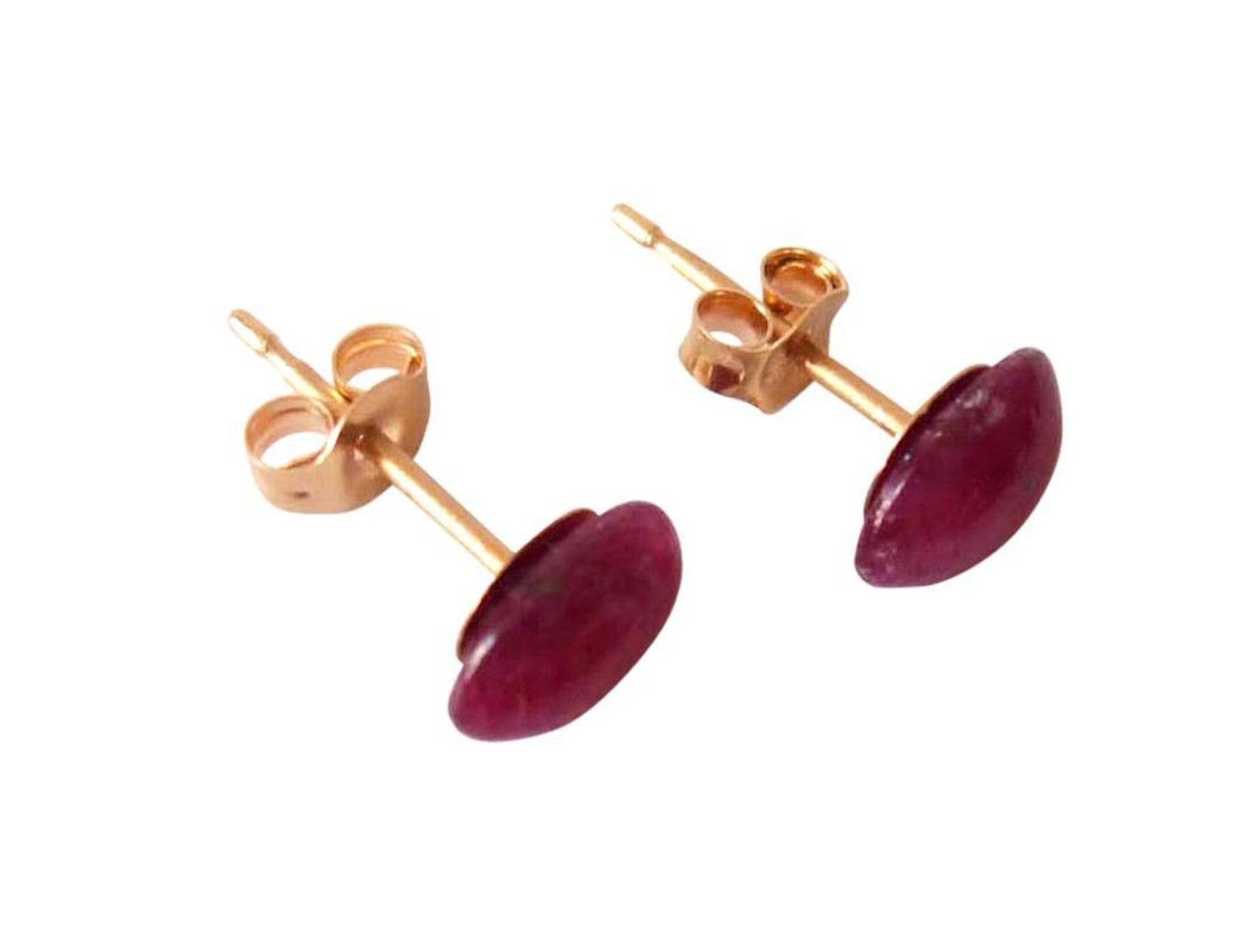 Gemshine - Donna - Orecchini - Rubino - Rosso - 6 mm