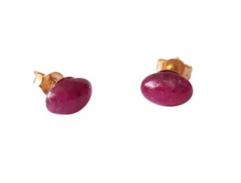 Gemshine - Femme - Boucles d'oreilles - Rubis - Rouge - 6 mm 4