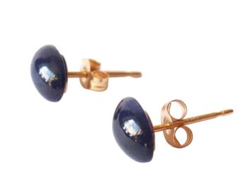 Gemshine - Femme - Boucles d'oreilles - Saphir - Bleu - 7 mm 3