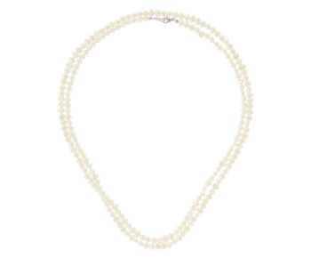 Collier tour de cou Gemshine 60 cm avec perles de culture blanches 2