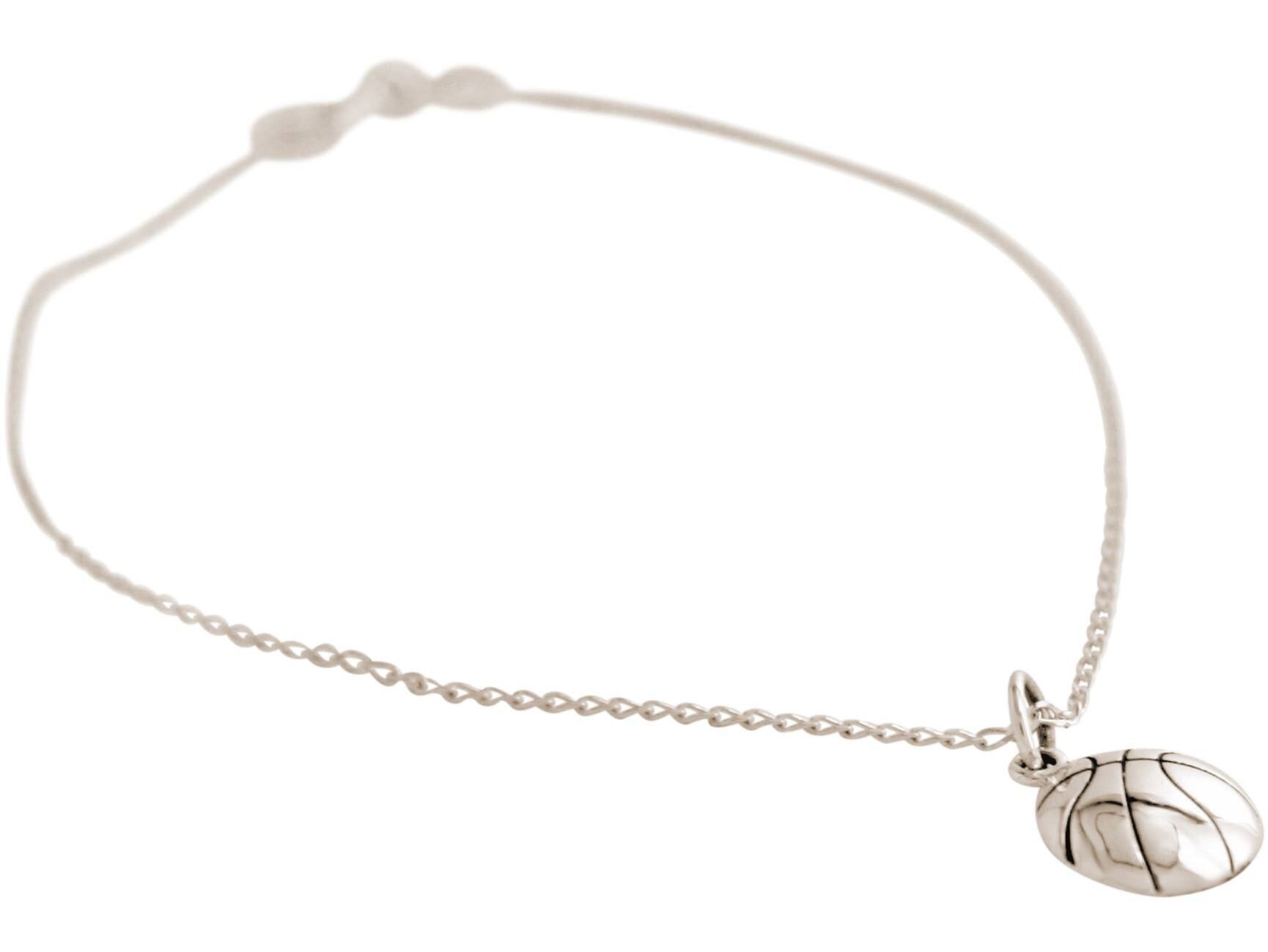Gemshine Bracelet en argent 925 Pendentif de basket-ball