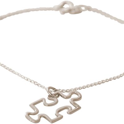 Gemshine 925 Silver Bracelet Puzzle Piece Pendant