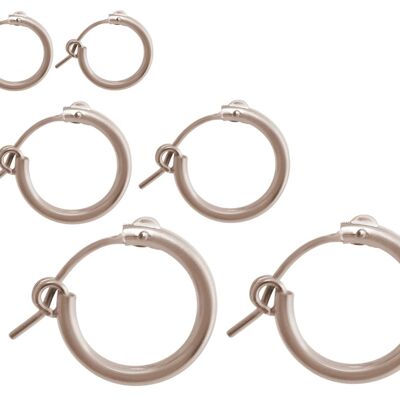 Gemshine 925 silver hoop earrings in a classic design