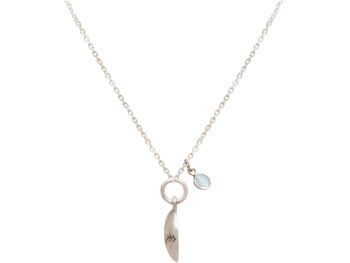 Collier en argent 925 Gemshine Pendentif en calcédoine de baseball 2