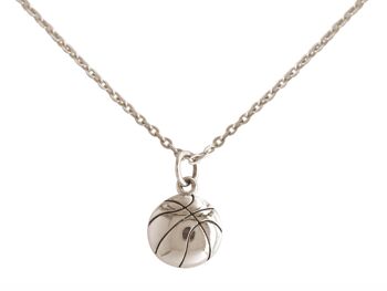 Collier en argent 925 Gemshine Pendentif de basket-ball 4