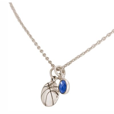 Gemshine 925 Silver Necklace Basketball SAPPHIRE Pendant