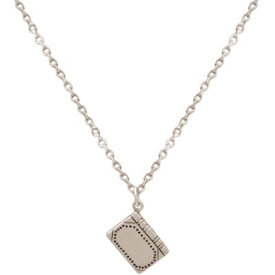 Collar de plata 925 Gemshine con libro 3-D