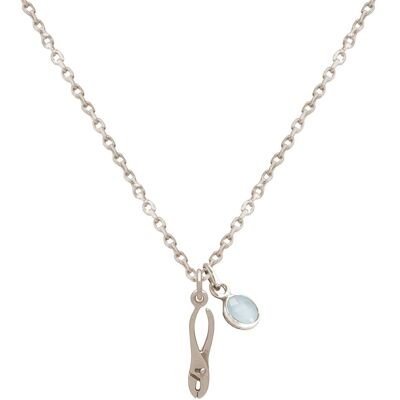 Gemshine 925 silver necklace with 3-D pliers