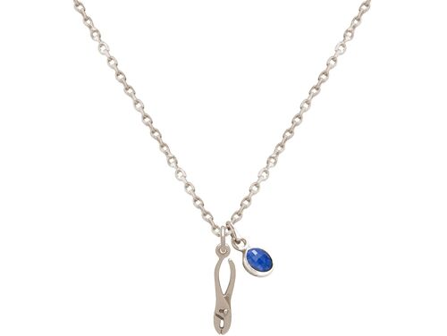 Gemshine - 925 Silber Halskette mit 3-D Zange
