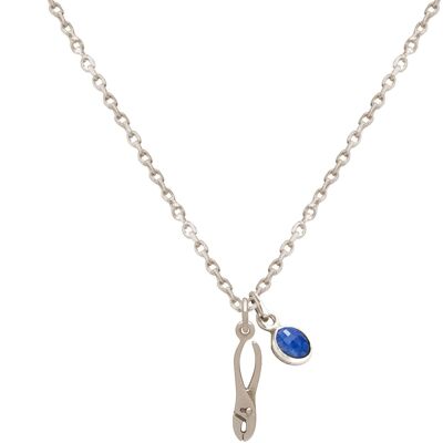 Gemshine - 925 silver necklace with 3-D pliers
