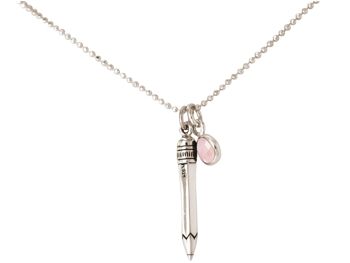 Collier en argent 925 Gemshine avec pendentif crayon 4