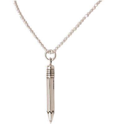 Gemshine 925 Silber Halskette - mit Bleistift Anhänger