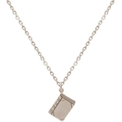 Gemshine 925 Plata - Collar con Libro para Profesores