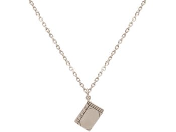 Gemshine 925 Silver - Collier avec livre pour les enseignants 1