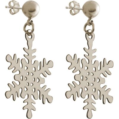 Orecchini Gemshine in argento 925 con fiocco di neve