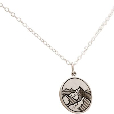 Gemshine Alpine Mountain Necklace in 925 Silver