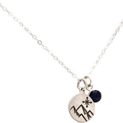 Gemshine Alpine Mountain avec collier Compass Rose