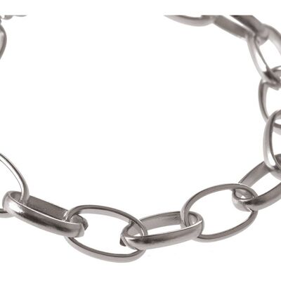 Bracelet Gemshine - Chaîne à maillons solides en or ou en argent