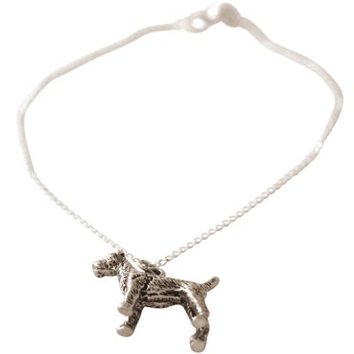 Gemshine Bracelet 3-D Terrier Schnauzer Dog Pendant