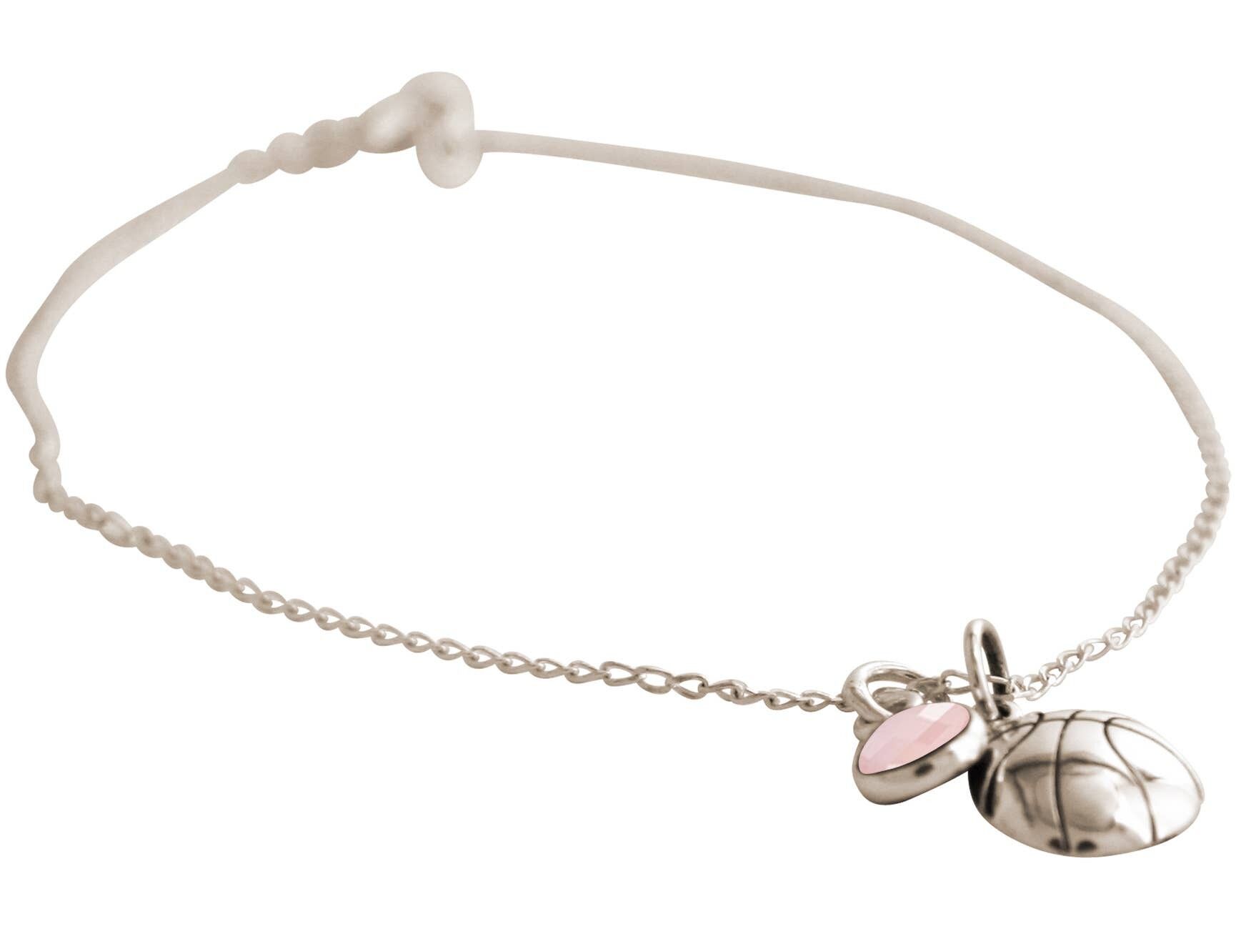 Gemshine Bracciale Pallacanestro e Quarzo Rosa Charm: Point