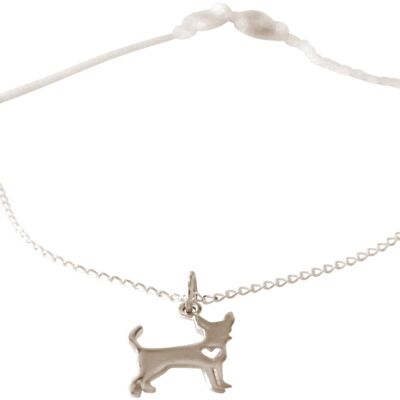 Gemshine bracelet CHIHUAHUA dog pendant