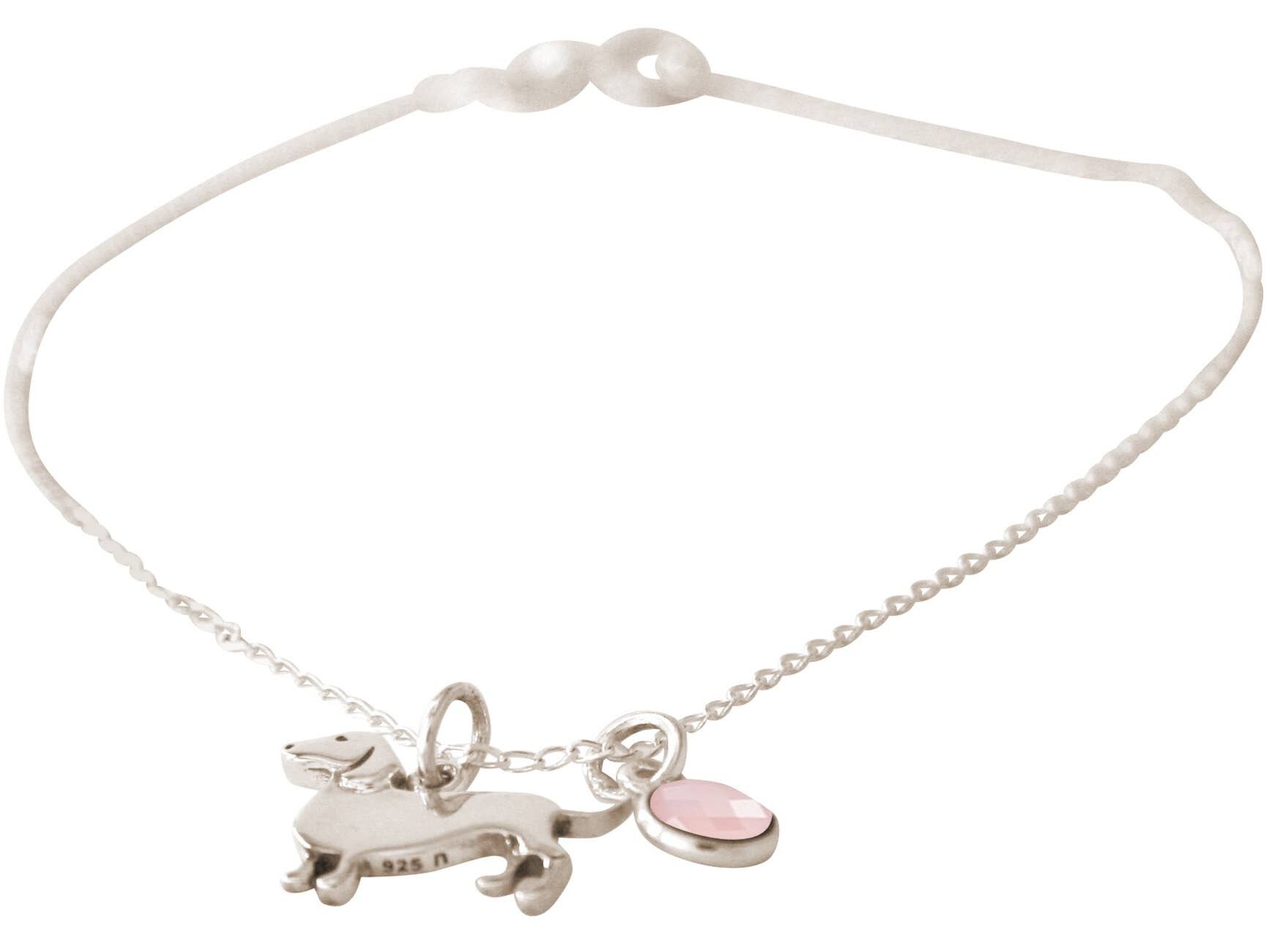 Gemshine Armband - DACKEL, DACHSHUND Hund Anhänger