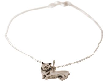 Bracelet Gemshine DACHSH, pendentif chien WELSH CORGI 1