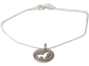 Bracelet gemme DOG ON A BONES pendentif 1