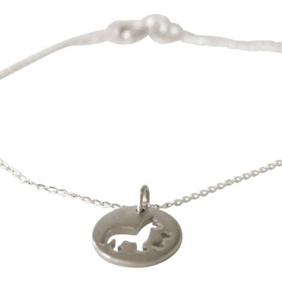 Gemshine bracelet DOG ON A BONES pendant