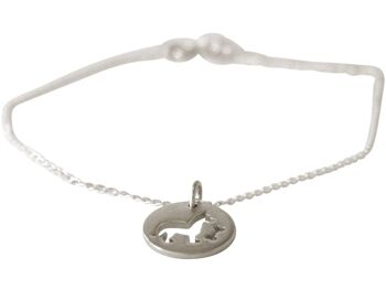 Bracelet gemme DOG ON A BONES pendentif 2