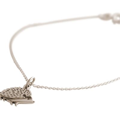 Gemshine bracelet HEDGEHOG, forest and hedgehog pendant