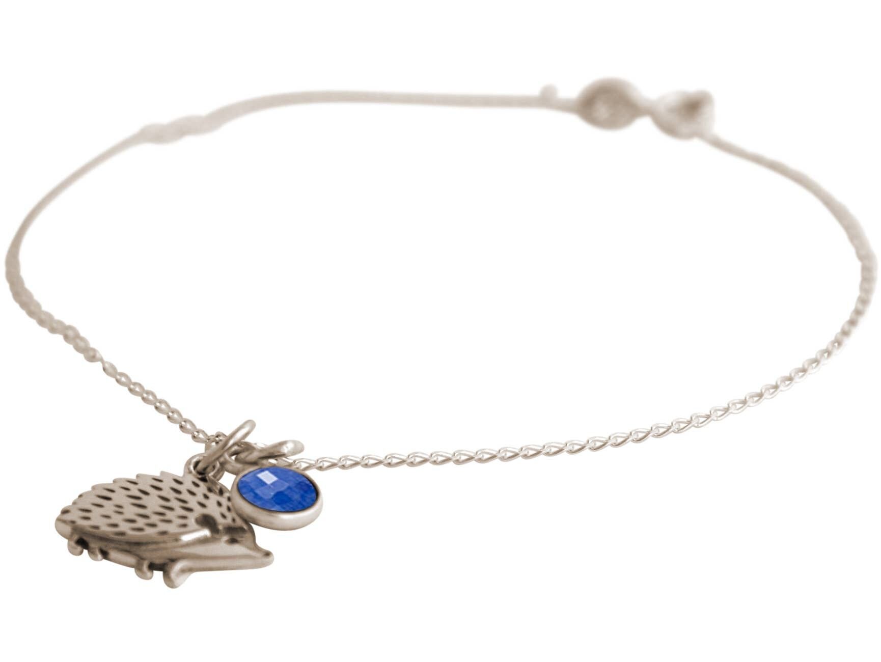 Bracciale Gemshine HEDGEHOG, foresta, ciondolo animale da siepe