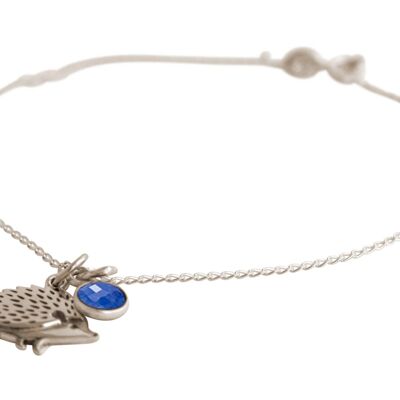 Pulsera con brillo de gemas HEDGEHOG, bosque, colgante de animal de seto