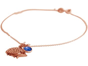 Bracelet gemme HÉRISSON, forêt, pendentif animal de haie 4