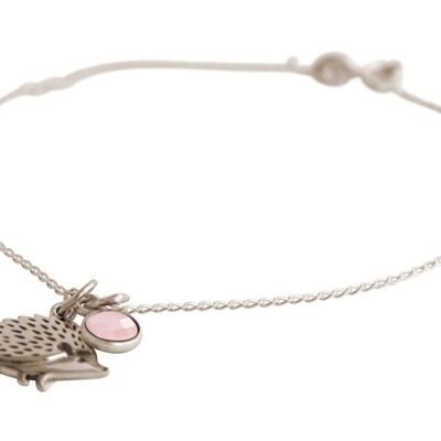 Gemshine - Bracelet HEDGEHOG, forest, hedge animal pendant