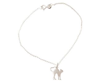 Bracelet Gemshine pendentif CHAT en argent 925 3