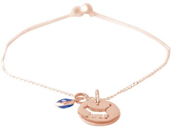 Gemshine - bracelet pendentif CAT avec saphir bleu 3