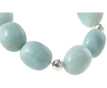 Bracelet Gemshine avec des pierres précieuses d'aigue-marine bleue 1