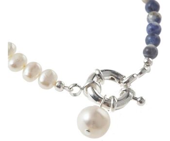 Bracelet Gemshine avec perles de culture blanches 2