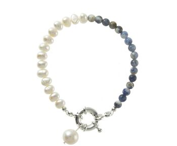 Bracelet Gemshine avec perles de culture blanches 3