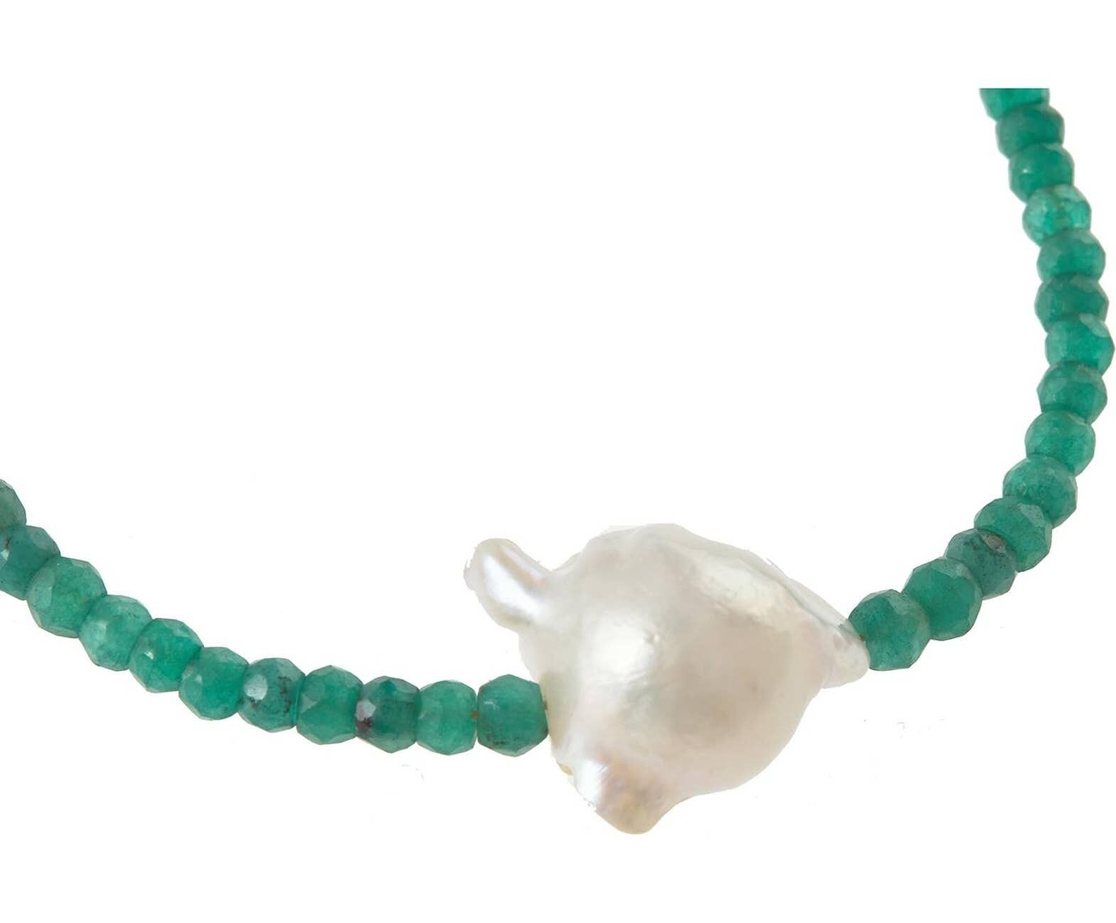 Bracciale Gemshine - con perla coltivata barocca bianca