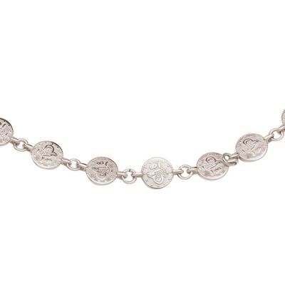 Gemshine bracelet silver, gold plated or rose with round coins