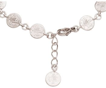 Bracelet Gemshine argent, plaqué or ou rose avec pièces rondes 2