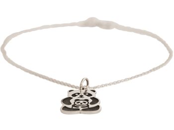 Bracelet Gemshine PANDA Pendentif Maman et Bébé Ours Argent 925 2