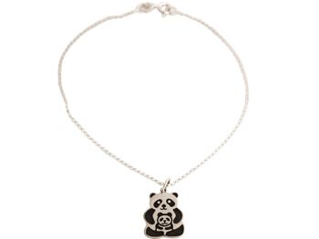 Bracelet Gemshine PANDA Pendentif Maman et Bébé Ours Argent 925 3