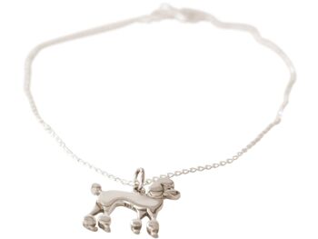 Bracelet Gemshine Caniche, Caniche, Pendentif Chien Caniche 925 1