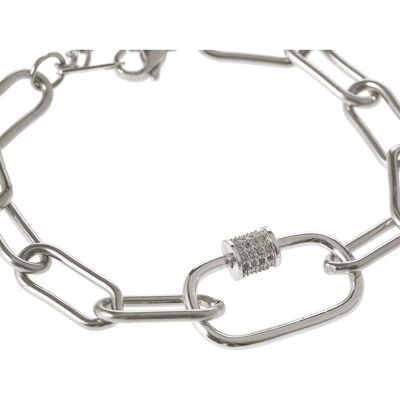 Gemshine bracelet made of stainless steel - link bracelet